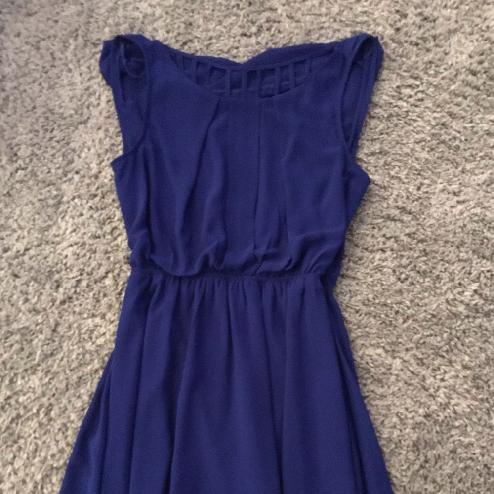 Royal blue mid-length dress (M)